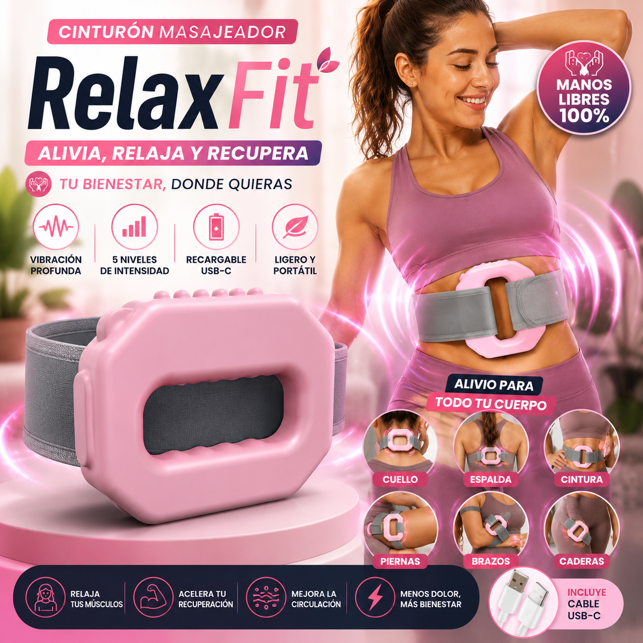 CINTURÓN MASAJEADOR RELAXFIT