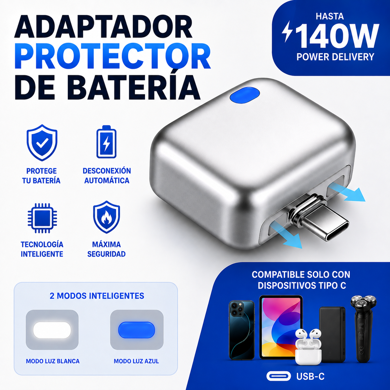 ADAPTADOR PROTECTOR DE BATERÍA